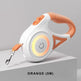 Orange 5M LED illuminated automatic pet leash