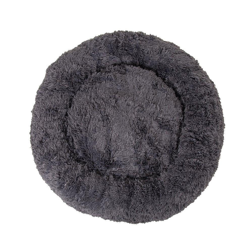 Black Donut Plush Cushion