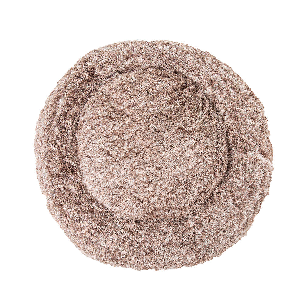 Light Brown Donut Plush Cushion