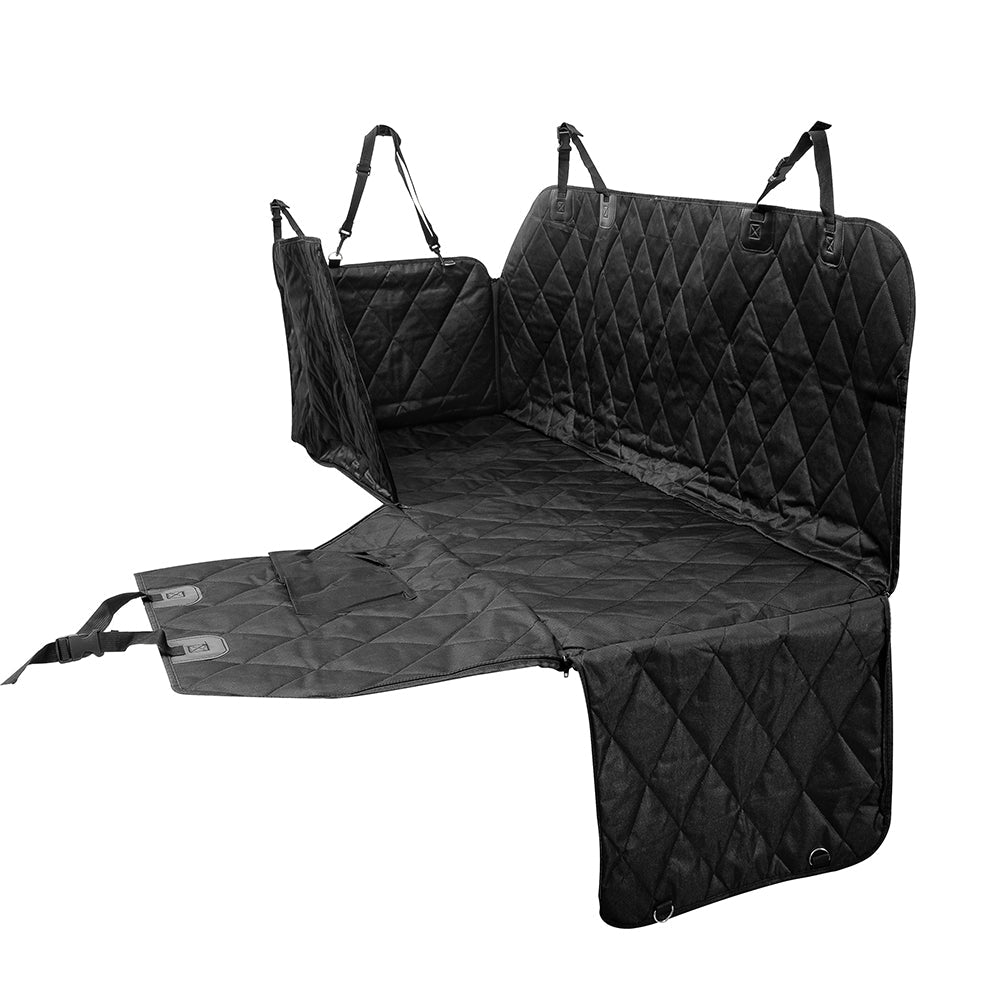 Waterproof seat cover and included buckle leash"