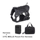 Harness and molle pouch for harness