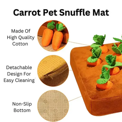 Ikeepet Interactive  Carrot Snuffle Mat for Dogs and Cat, Training and Boredom Relief Plaything
