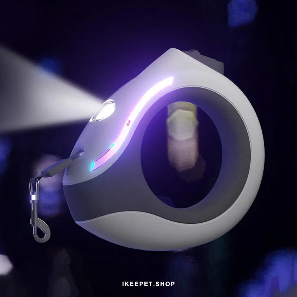 Innovative automatic retractable leash with built-in breathing light