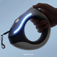 Ring-shaped pet leash with versatile features and LED illumination