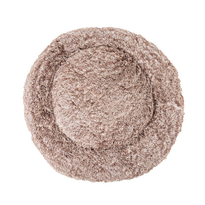 Light Brown Donut Plush Cushion