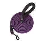 Purple and Black Soft grip dog leash for pet