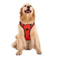 Red S-XL Adjustable No-Pull Dog Harness